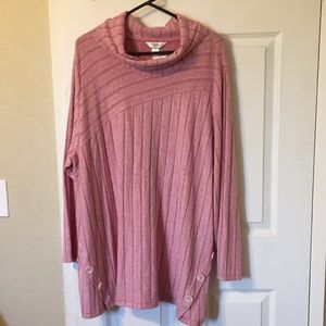 CJ banks women pink sweater plus size 3X new